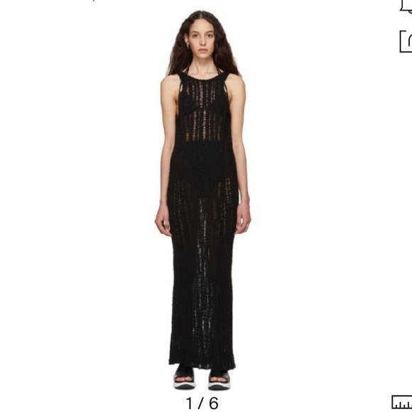 Eckhaus Latta Black Spider Web Dress - Picture 3 of 5